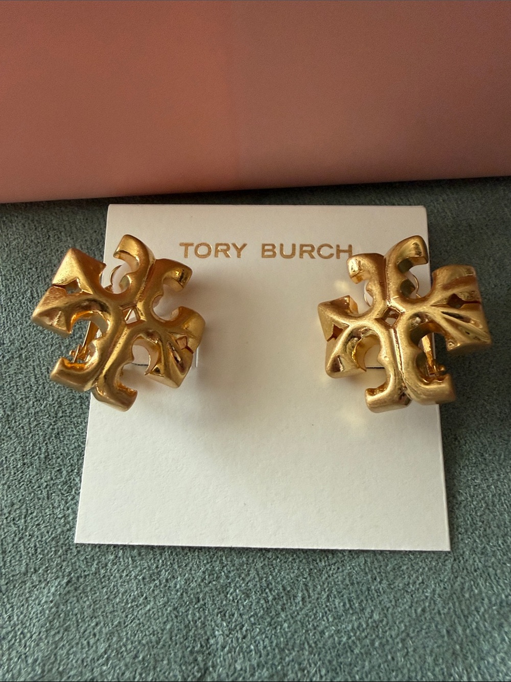Tory Burch | Gold Plated Logo Clip-On Earrings